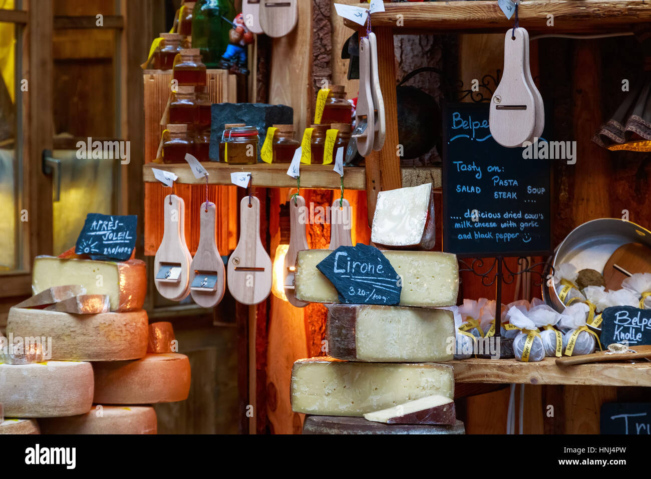 Variety of cheese on display in Borough Market, London Stock Photo Alamy
