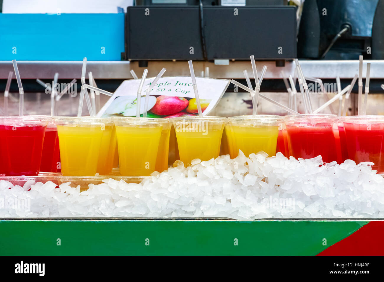 Fruit juice stall display hires stock photography and images Alamy