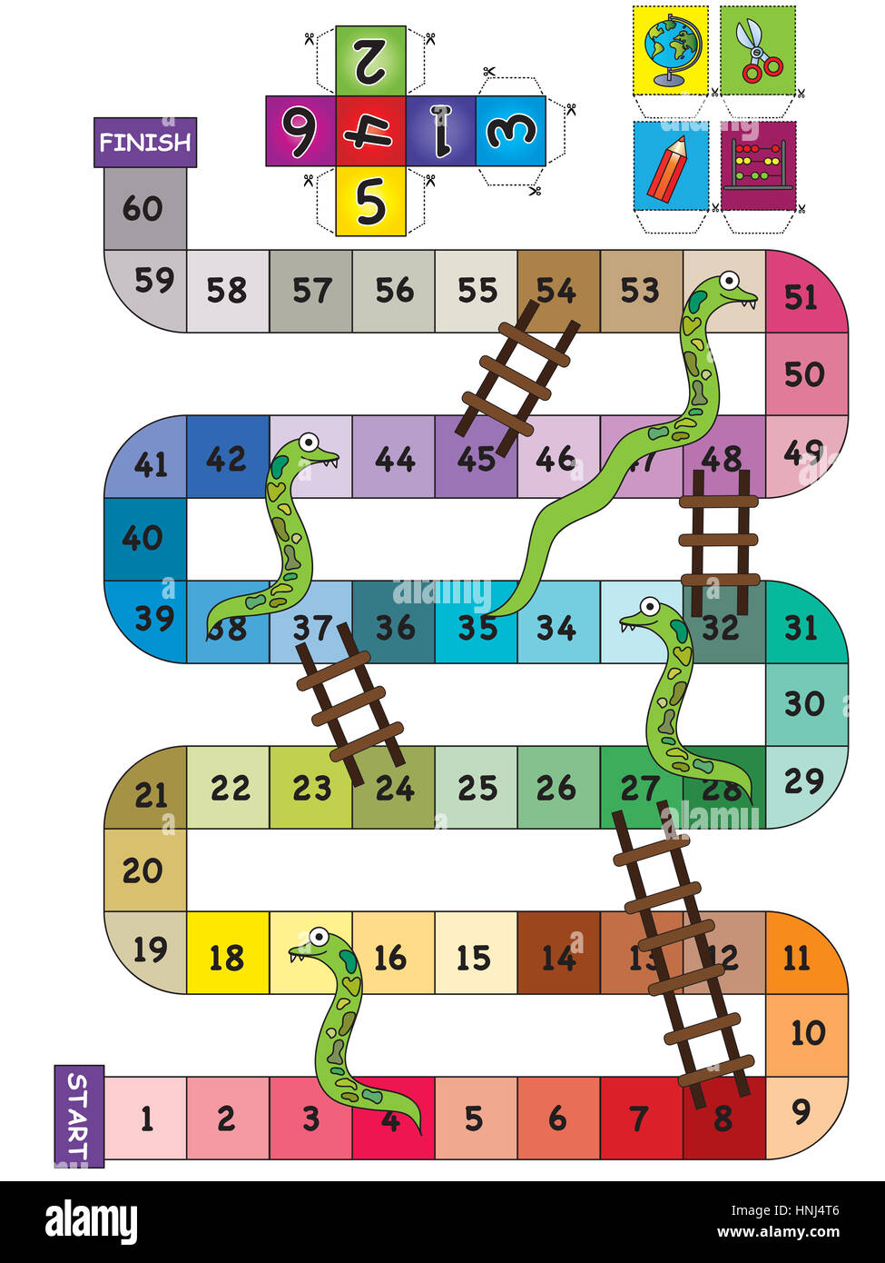 Snake and ladder game hi-res stock photography and images - Alamy