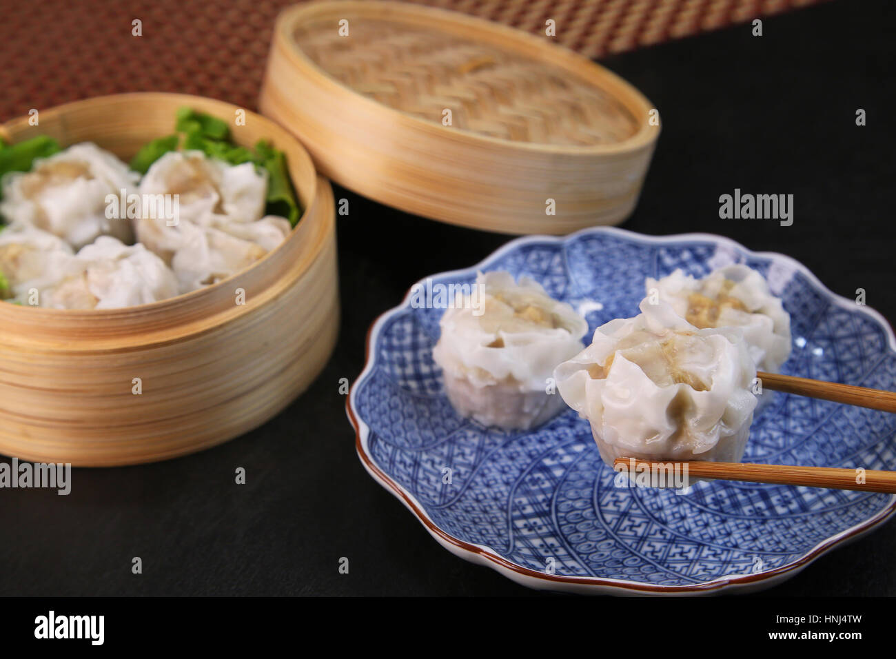 Steamed Chinese pork dumpling Stock Photo Alamy