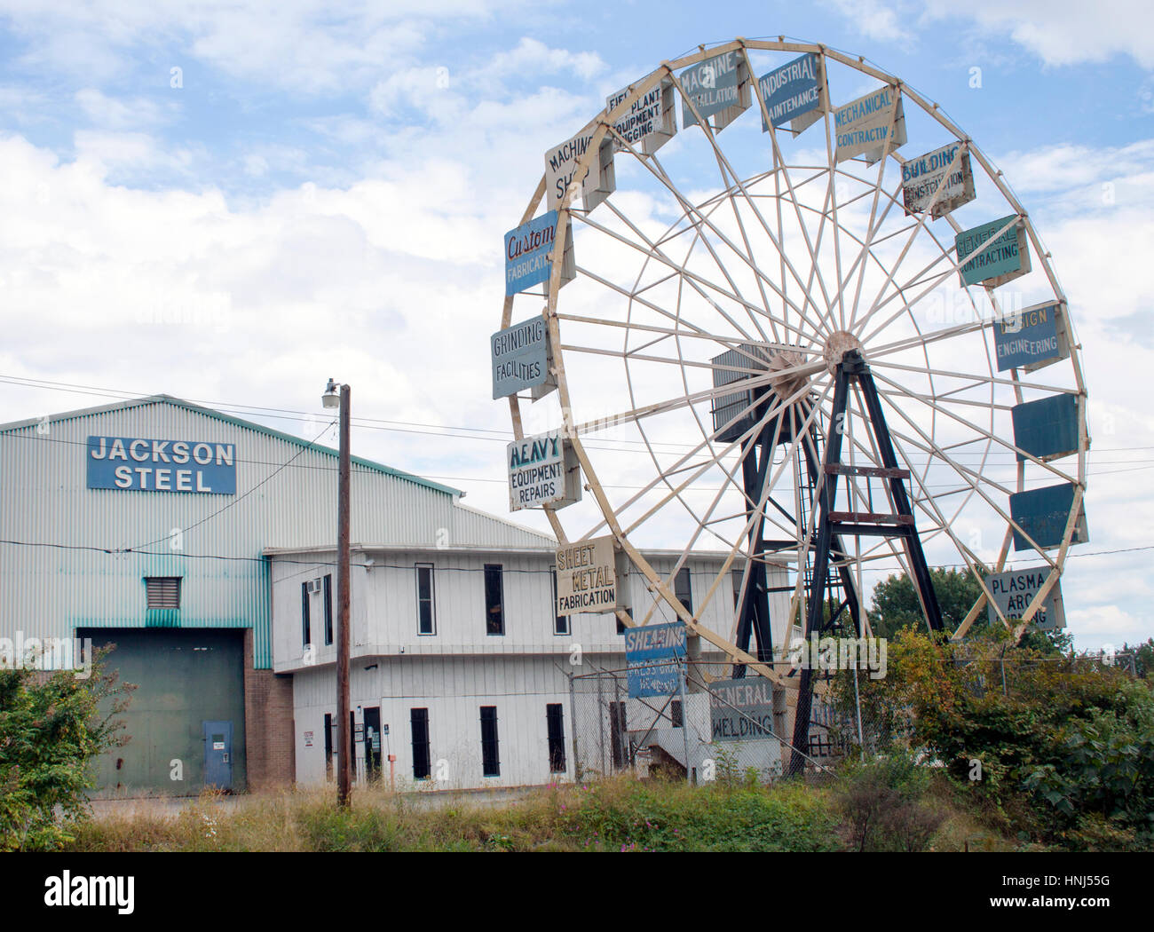 Ferris Wheel of Steel Fabrication in Hendersonville North Carolina