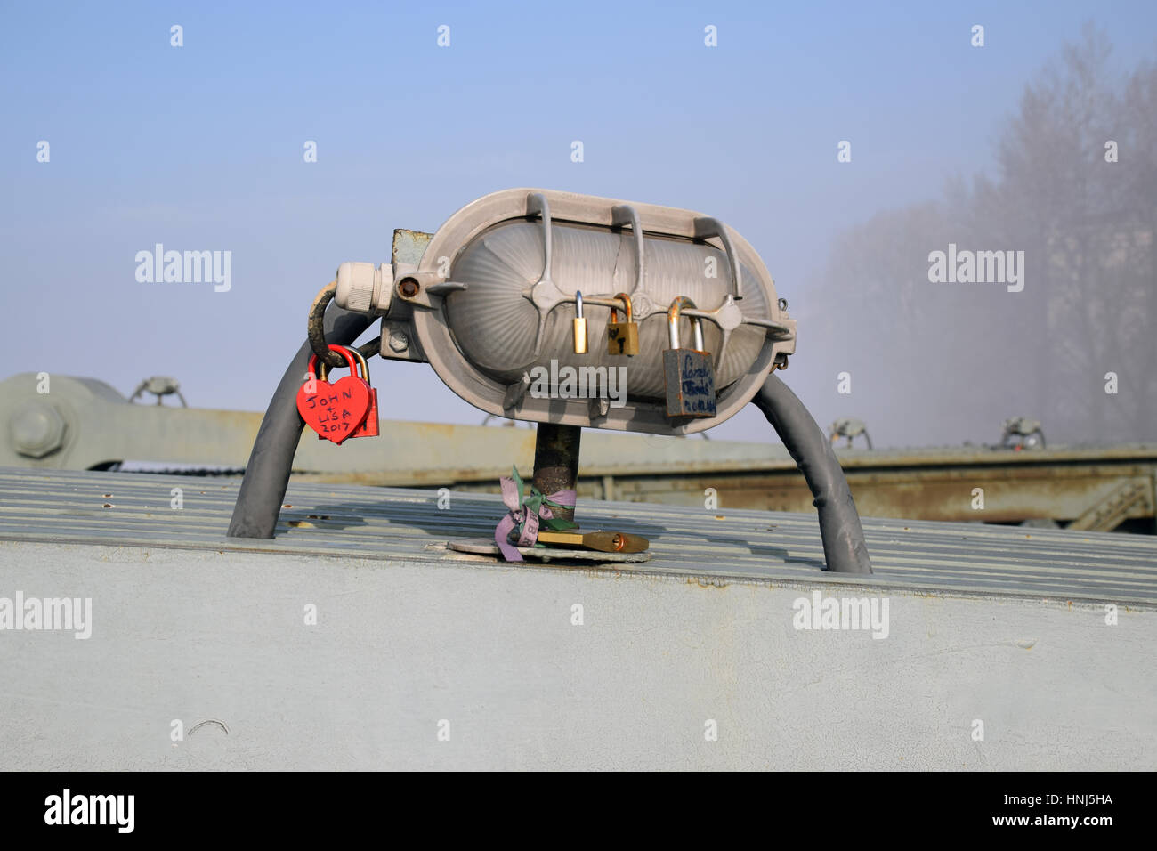 Padlocks on the Chain Bridge, Budapest, Hungary Stock Photo Alamy