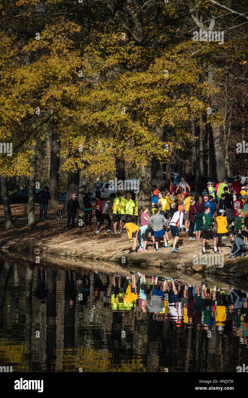 University of Richmond, VA. annual Thanksgiving Turkey Trot race Stock