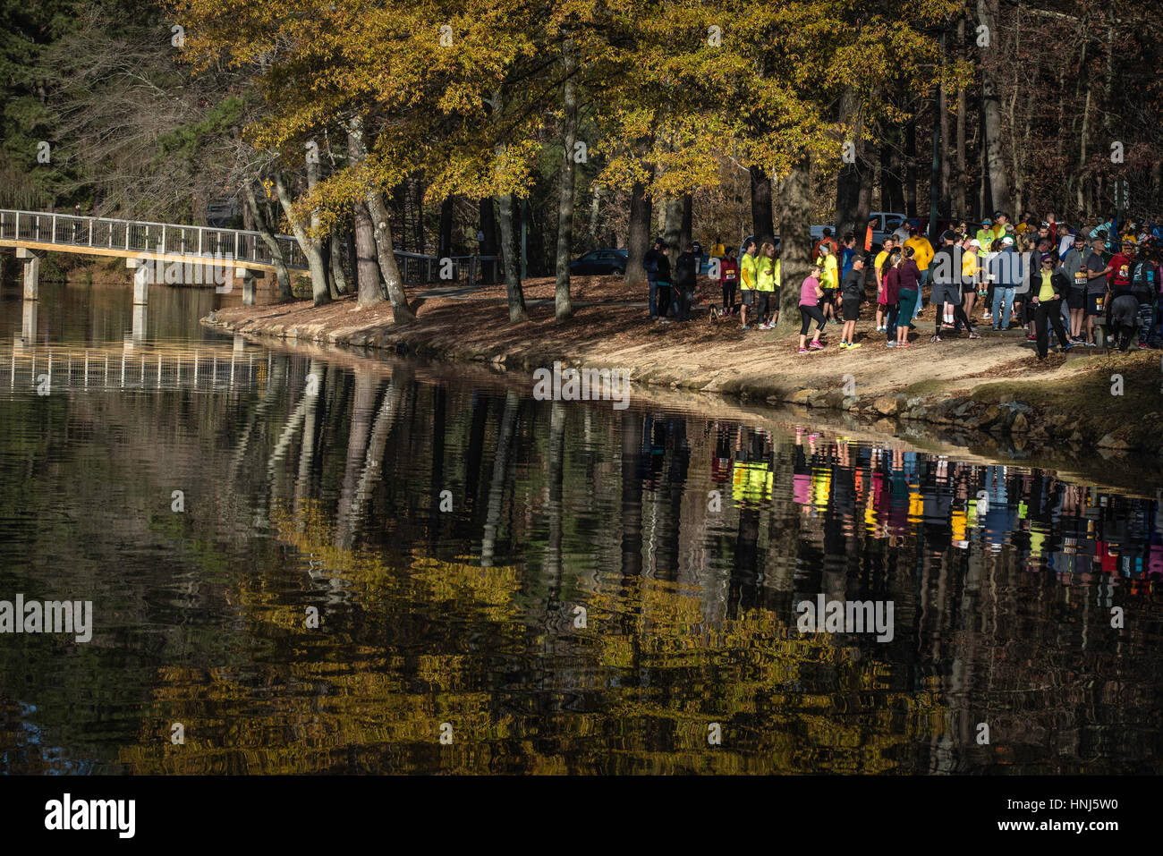 University of Richmond, VA. annual Thanksgiving Turkey Trot race Stock