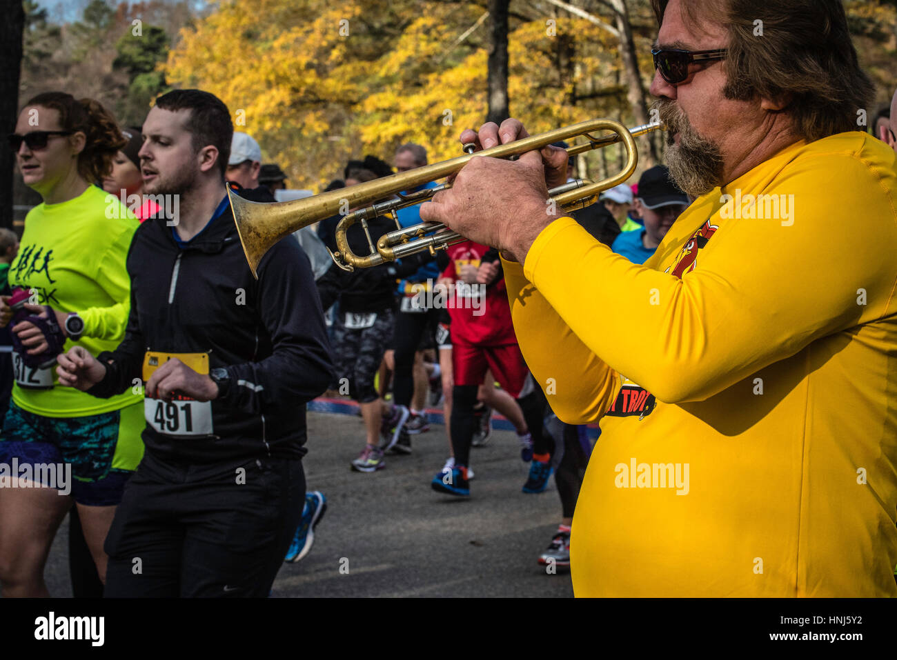 University of Richmond, VA. annual Thanksgiving Turkey Trot race Stock