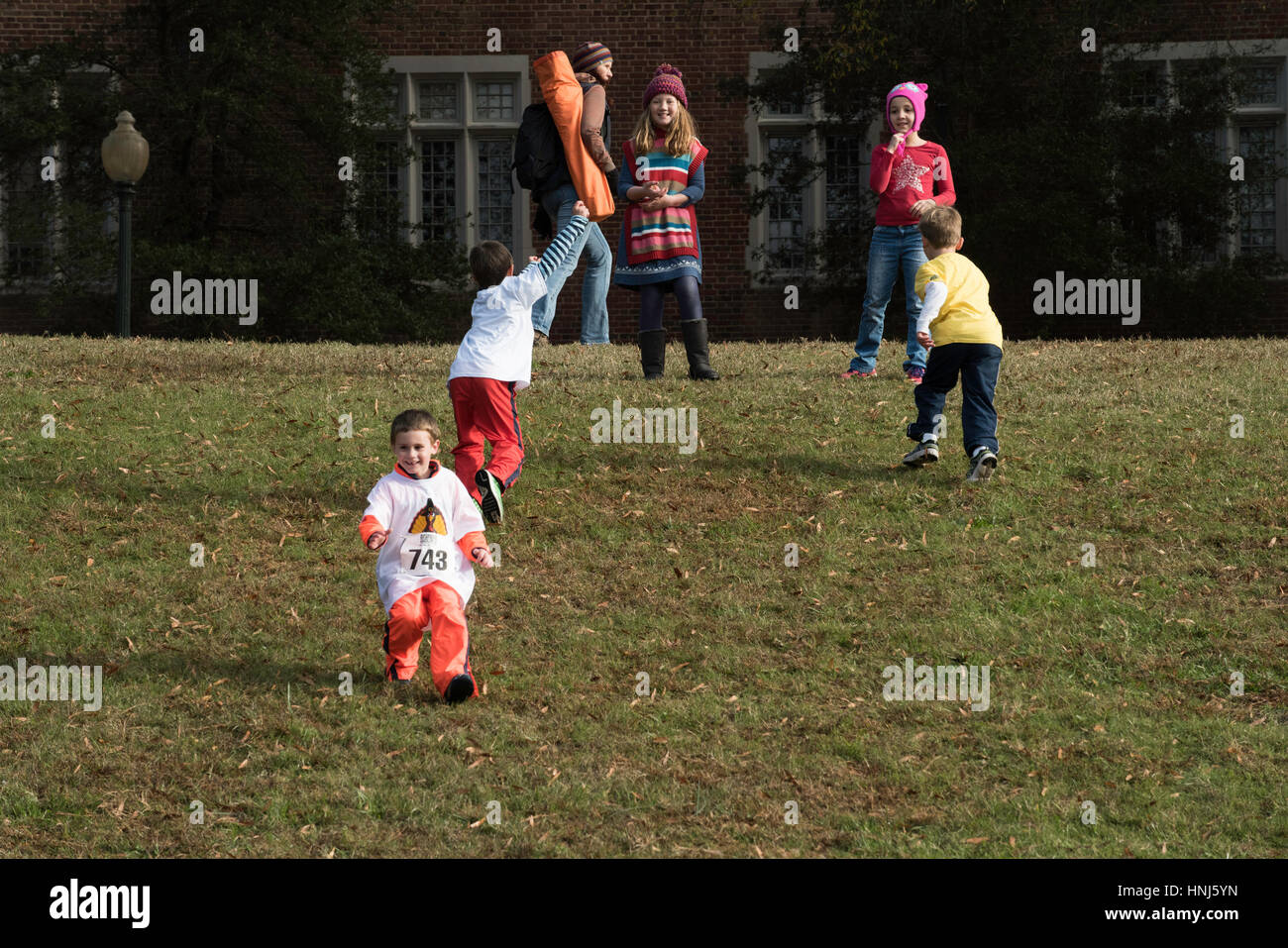 University of Richmond, VA. annual Thanksgiving Turkey Trot race Stock