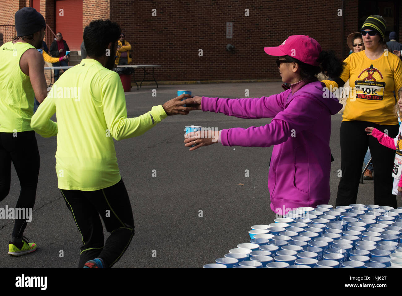 University of Richmond, VA. annual Thanksgiving Turkey Trot race Stock
