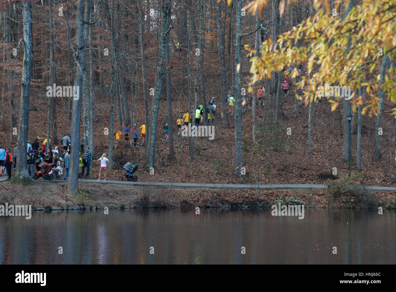 University of Richmond, VA. annual Thanksgiving Turkey Trot race Stock