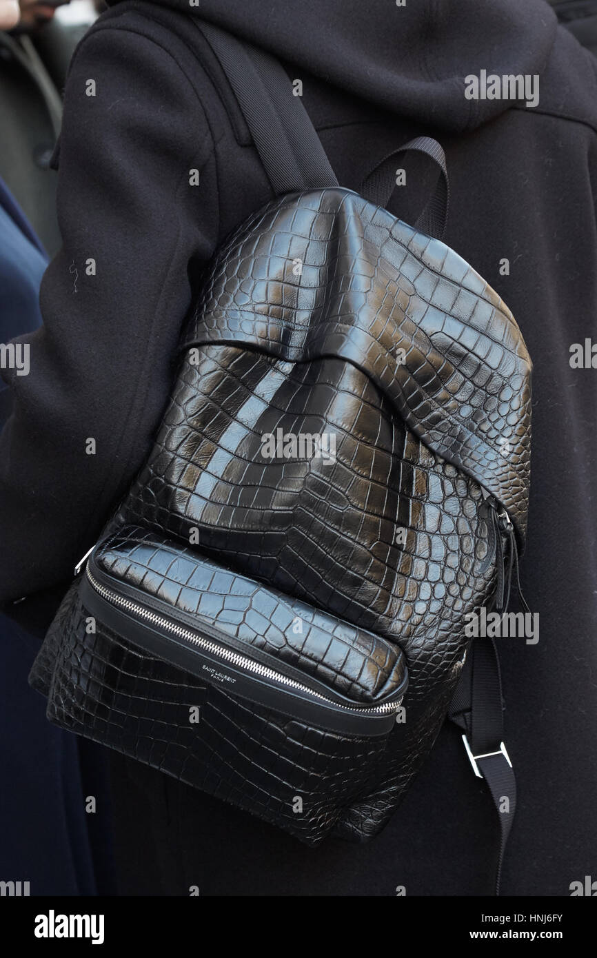 Saint laurent crocodile backpack sale