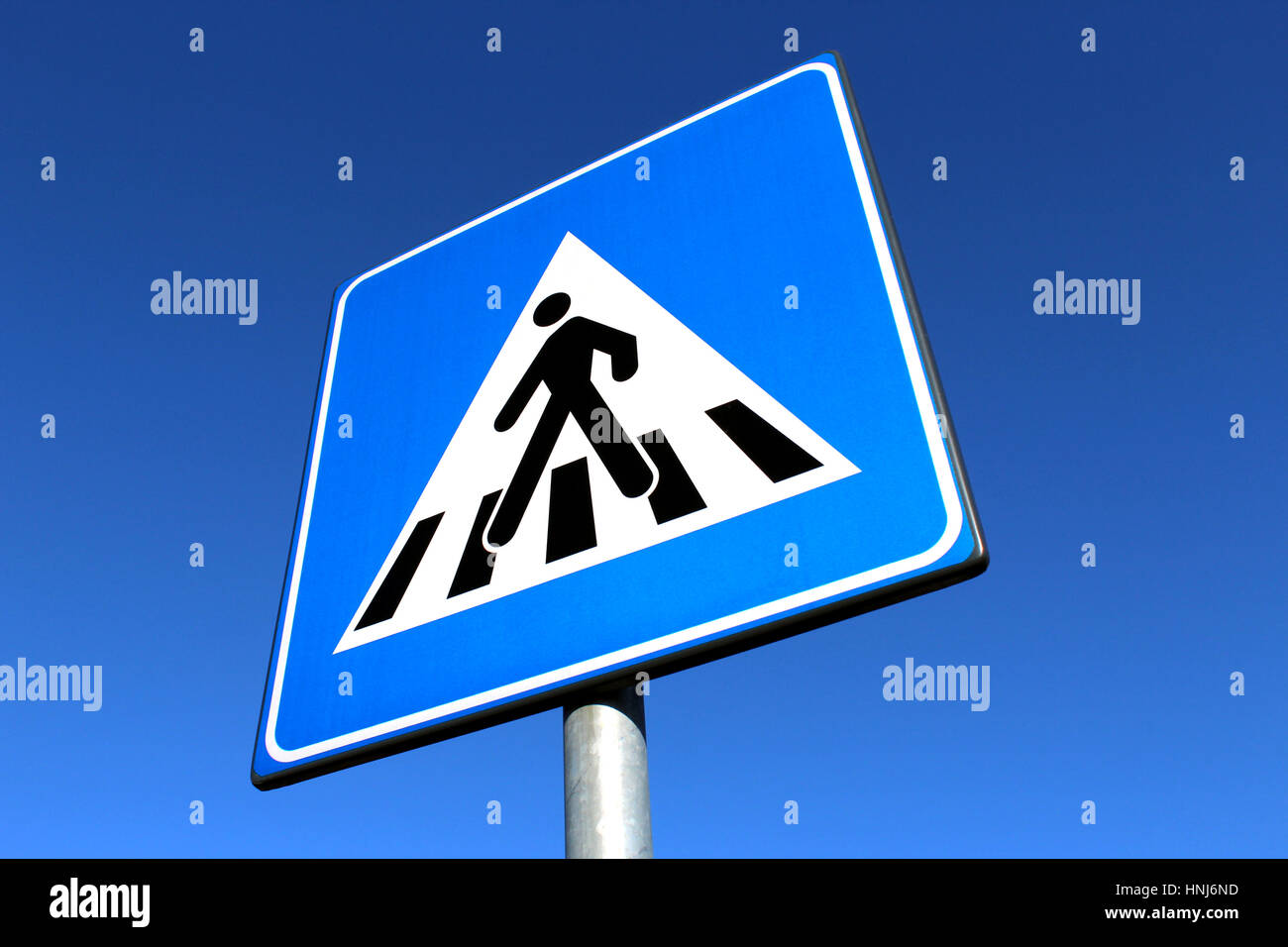 Road sign pedestrian zebra crossing Stock Photo Alamy