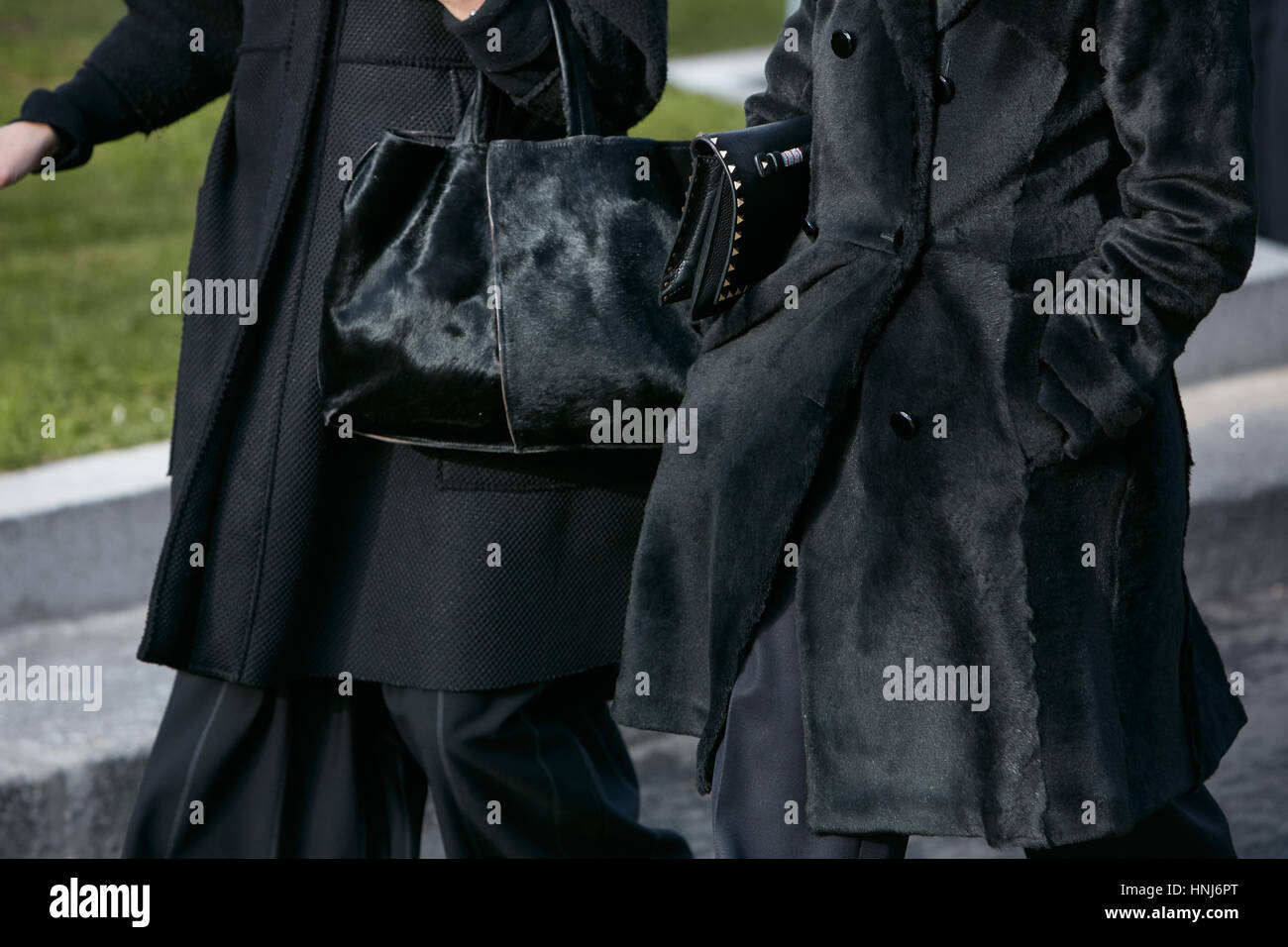 armani black coat womens