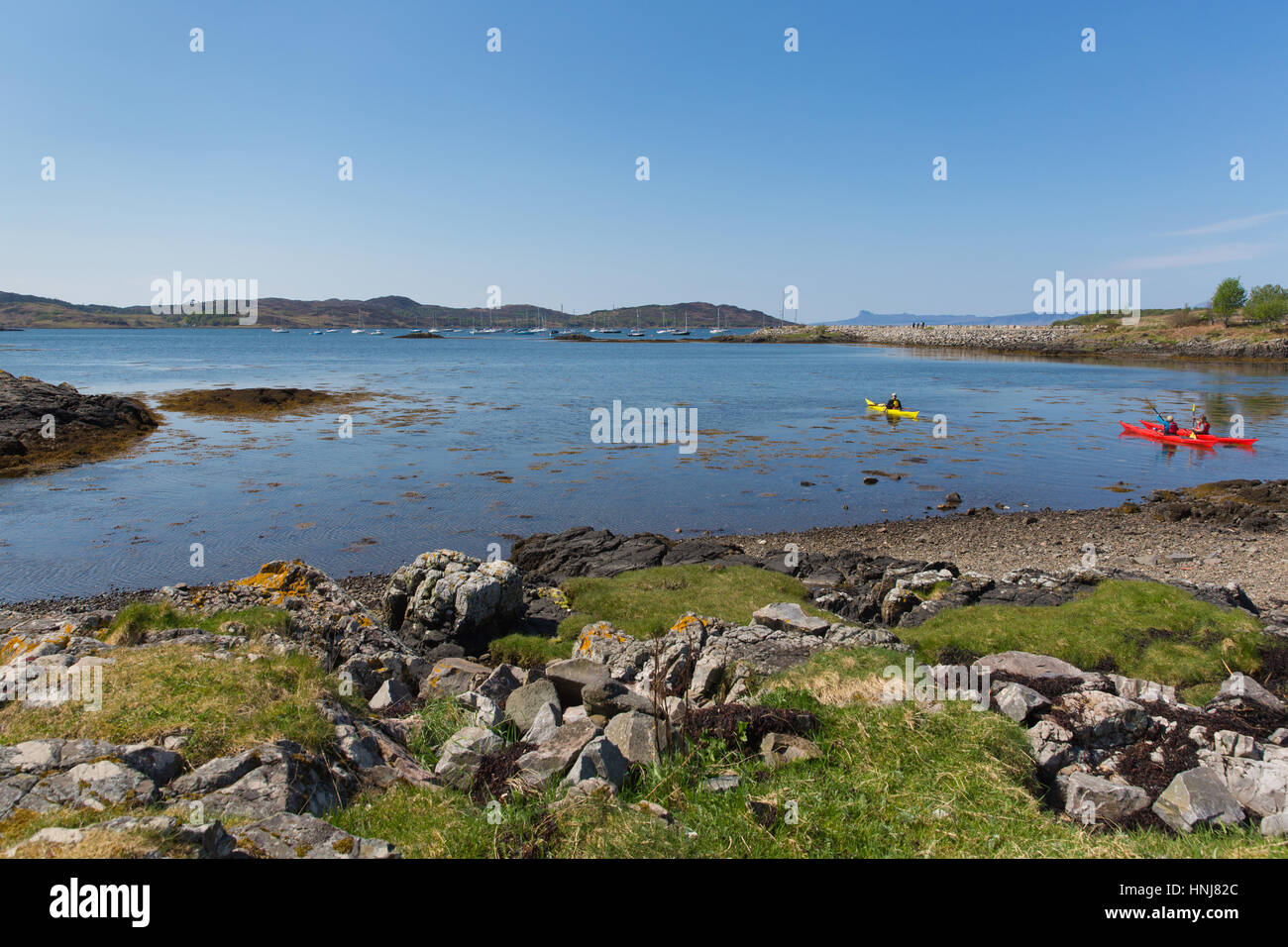 Arisaig Scotland uk south of Mallaig in Scottish Highlands a coastal