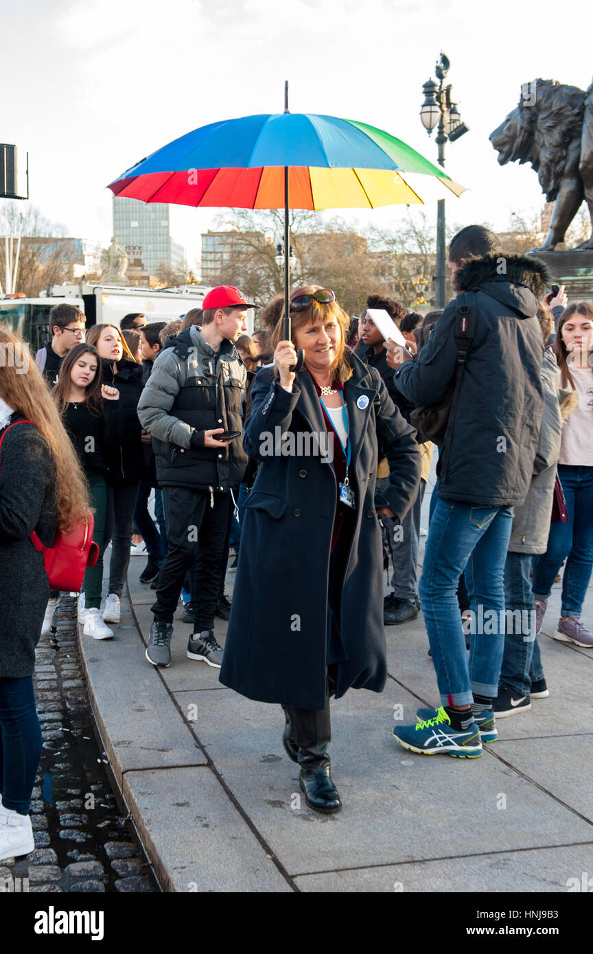 Umbrella tour guide hires stock photography and images Alamy