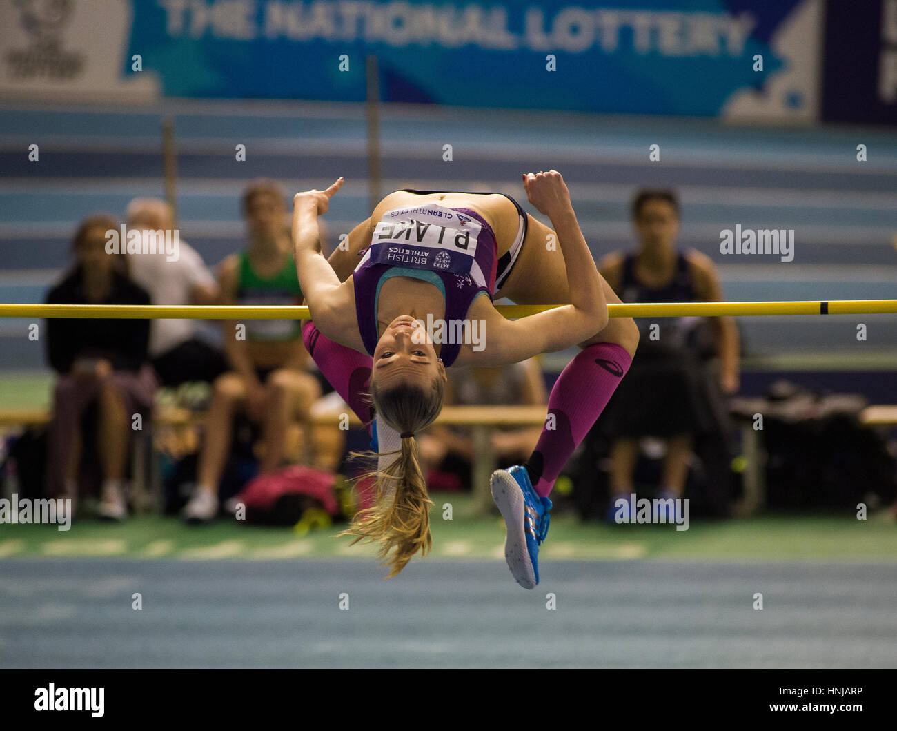 Women's High Jump, British Athletics Indoor Team Trials 2017 Stock ...
