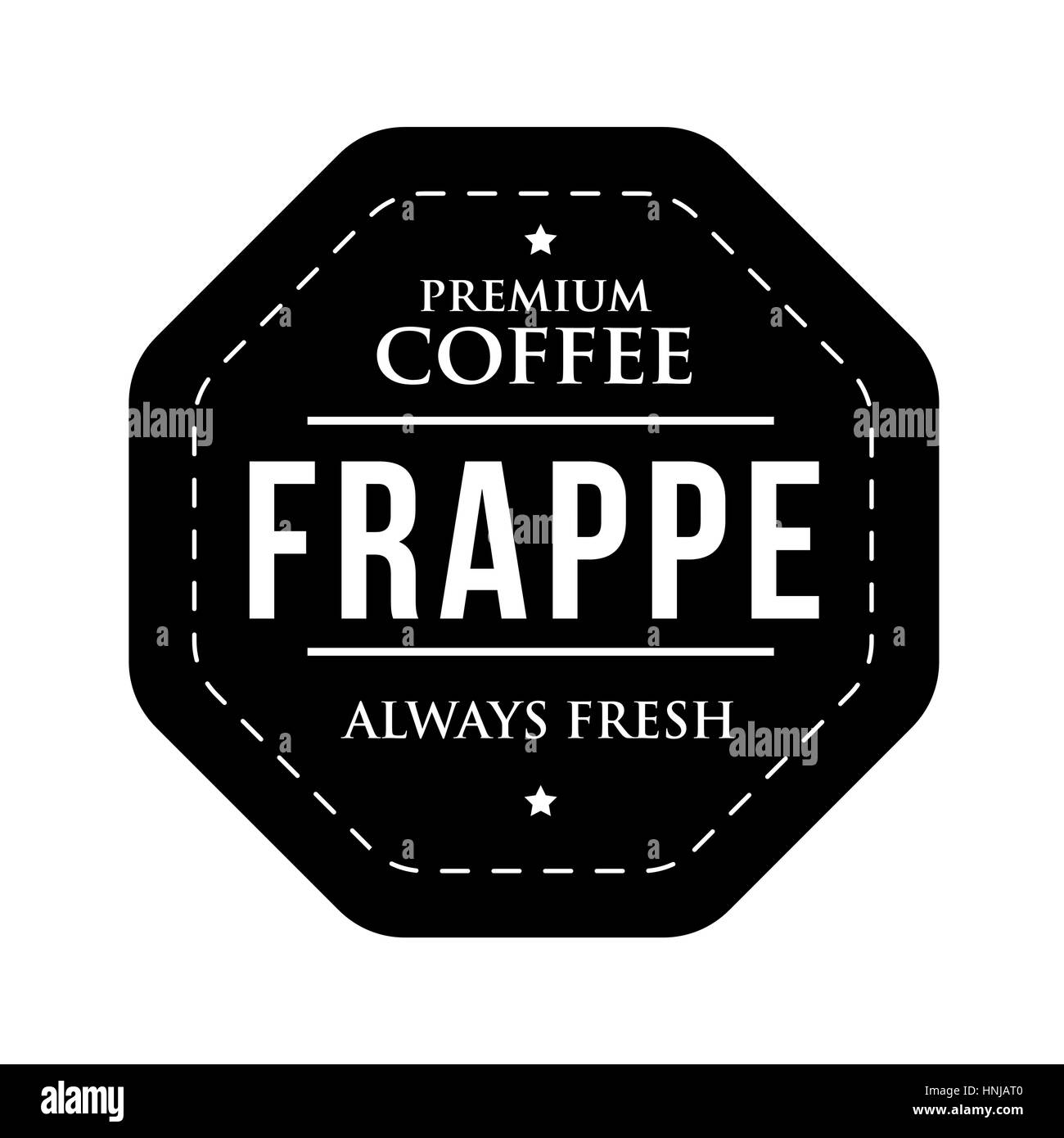 Coffee Frappe vintage stamp Stock Vector