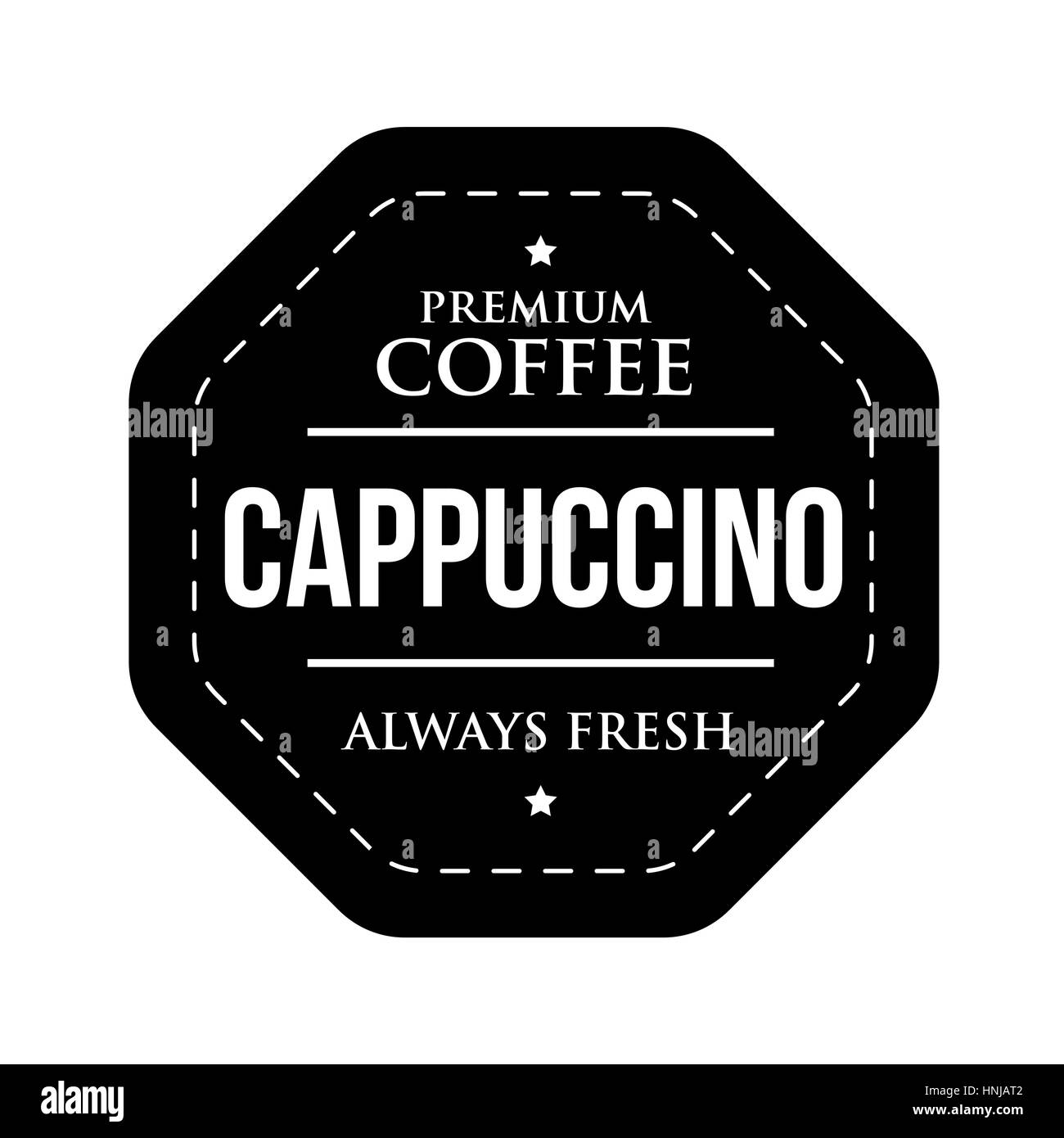 Coffee Cappuccino vintage stamp Stock Vector