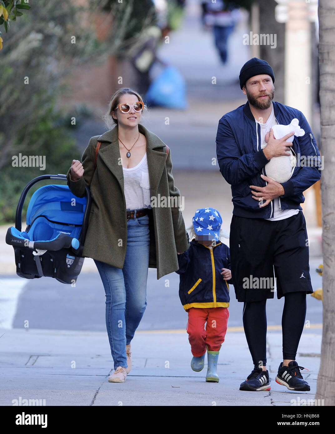 Teresa Palmer leaves Cafe Gratitude at Larchmont Village with husband