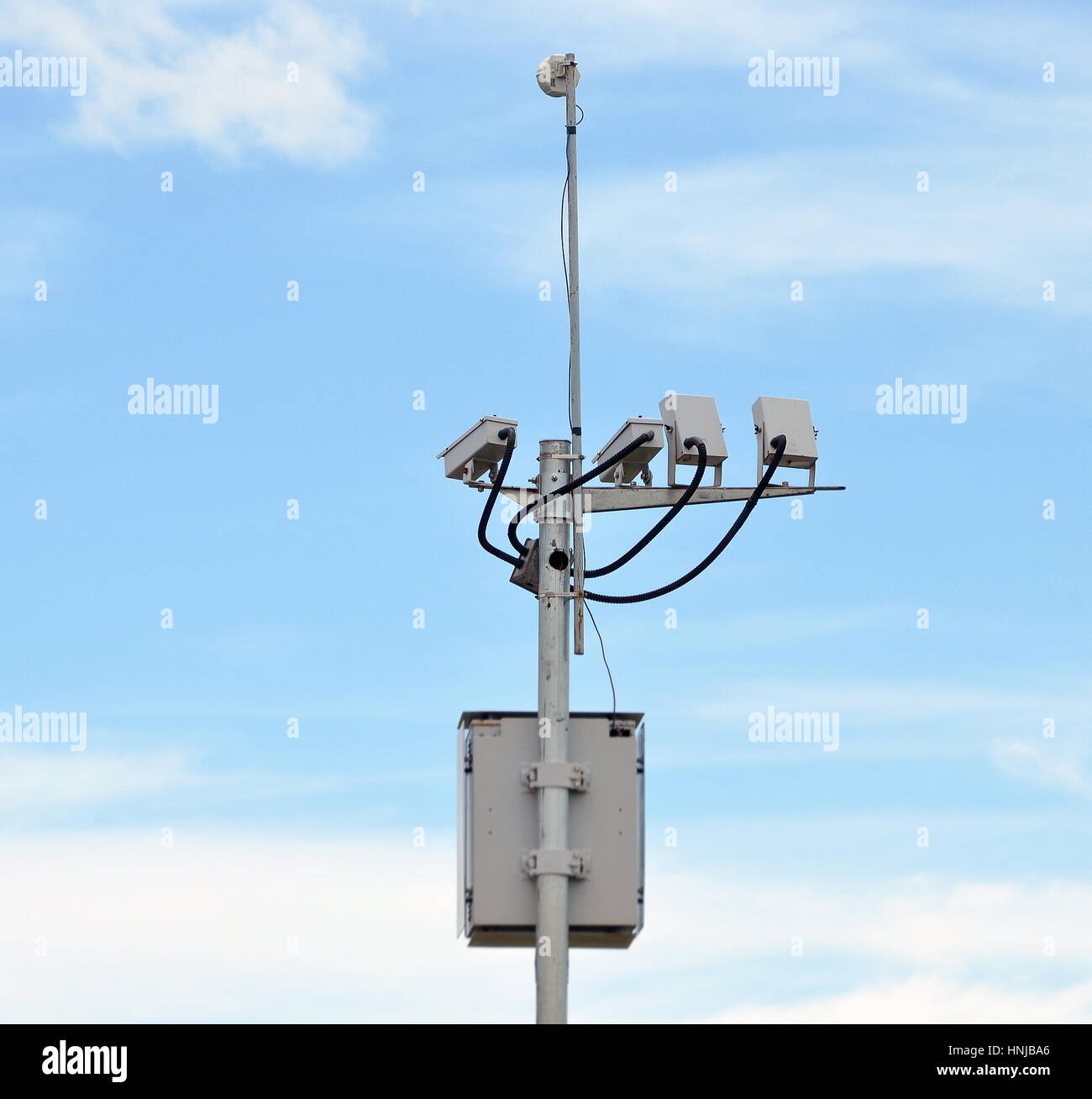 System with cameras for monitoring and generation of fines on roads