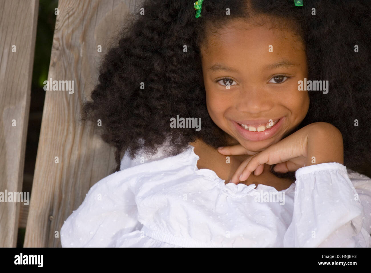 Beautiful young African American little girl Stock Photo - Alamy