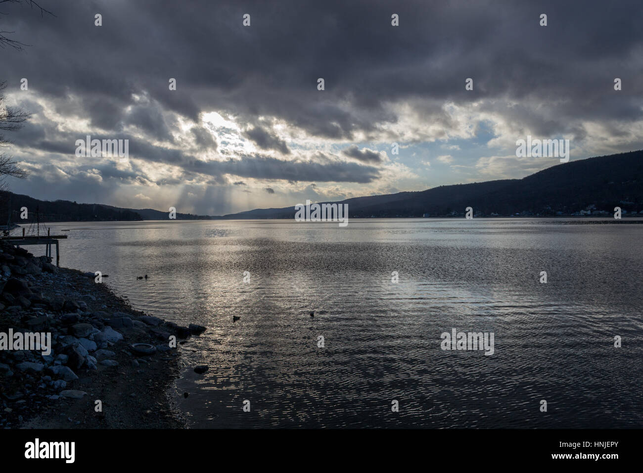 Greenwood Lake is an interstate lake locate in both New York and New