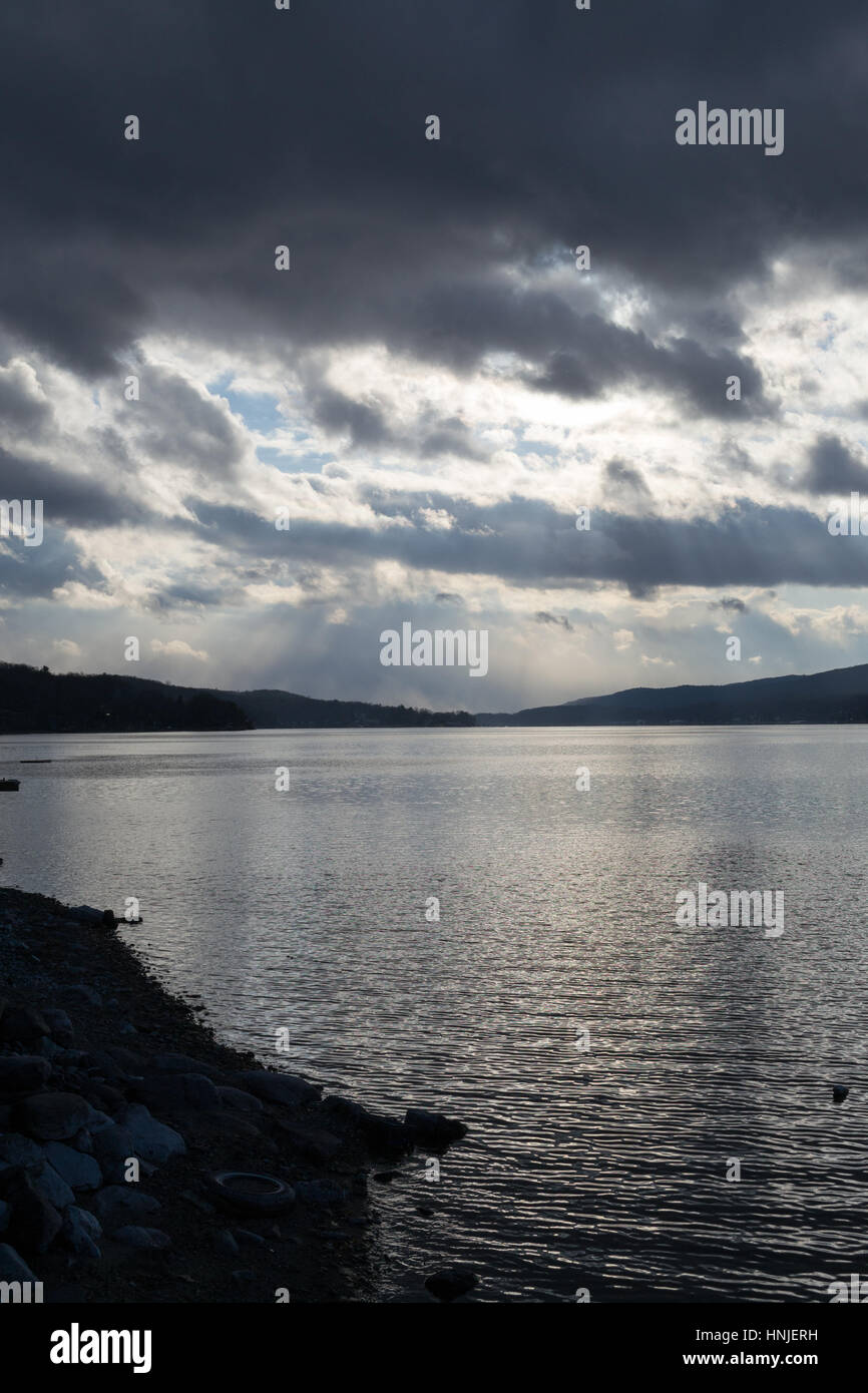 Greenwood Lake is an interstate lake locate in both New York and New