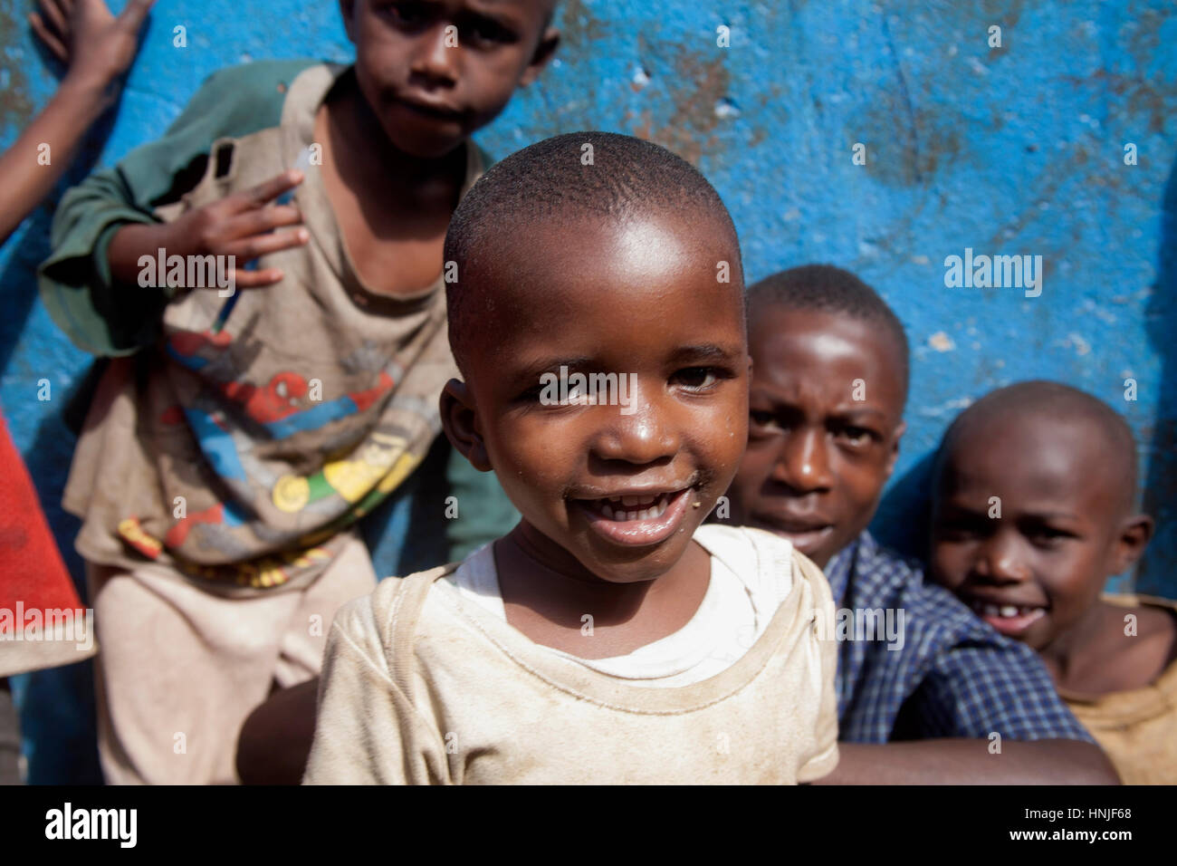 Children in the orphanage, Kibera slums, Nairobi, Kenya, East Africa Stock Photo