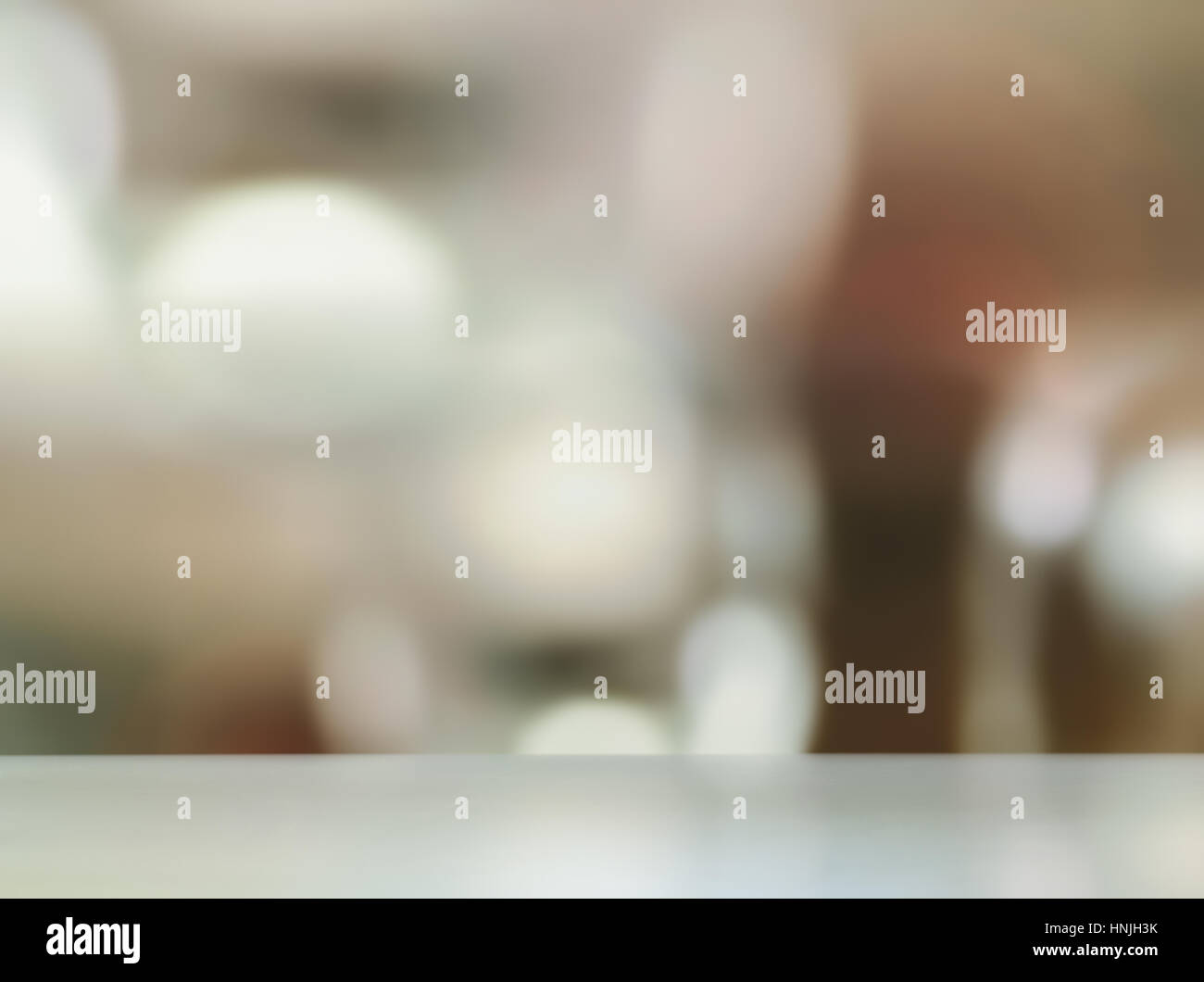 Empty table top with blur abstract background Stock Photo