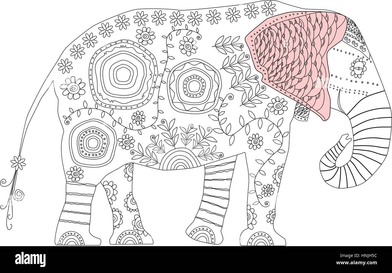 elephant ears coloring page