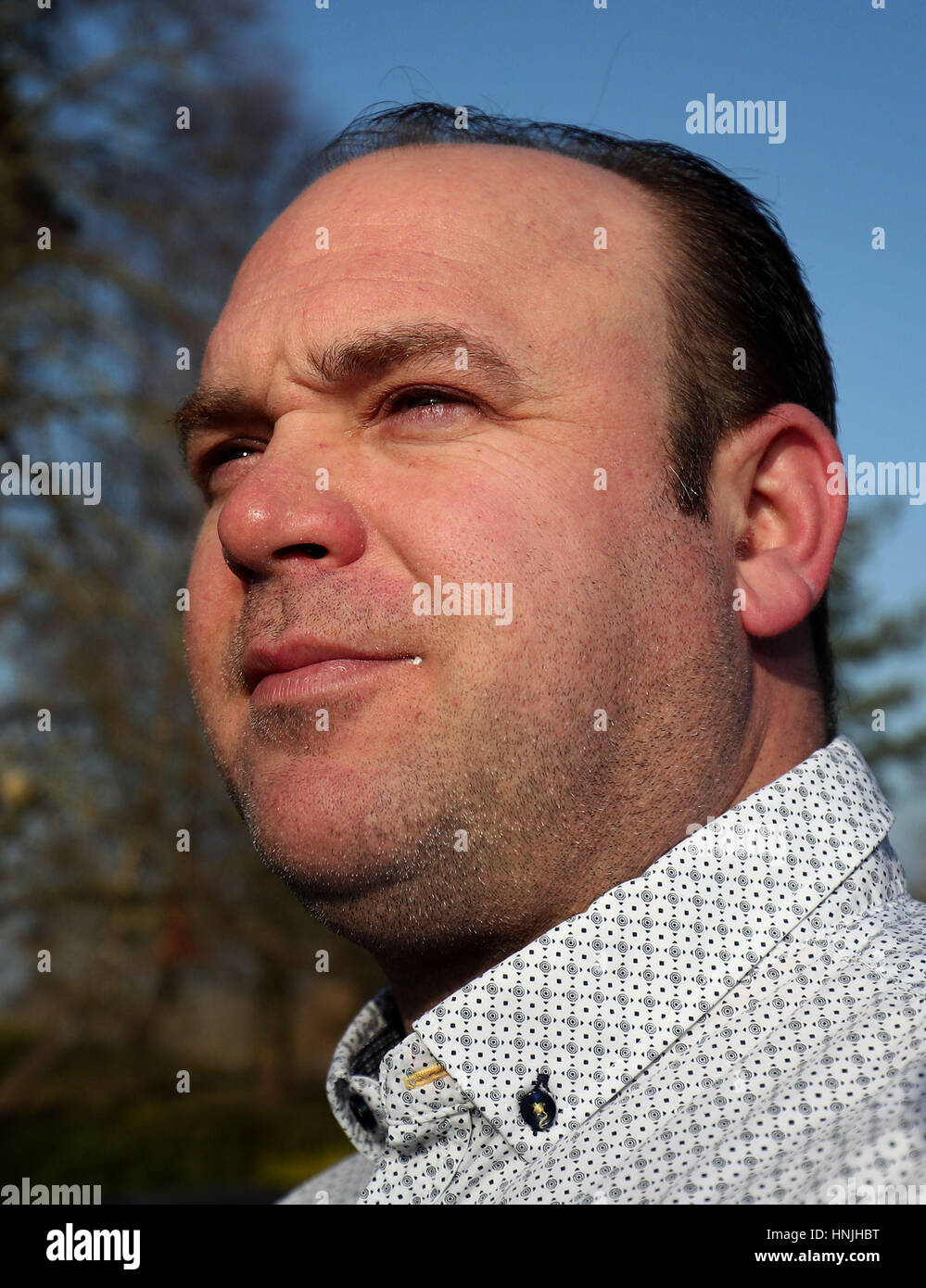 Embargoed to 0001 Tuesday February 14 Neil Burdett whose daughter Faye