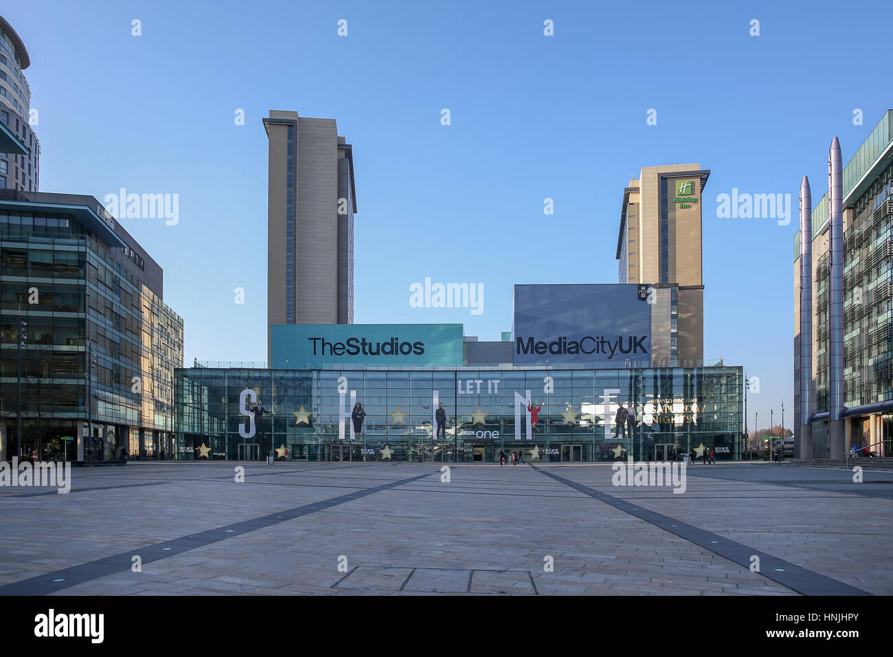 BBC & ITV studio's at MediaCityUK, Salford, England, UK Stock Photo