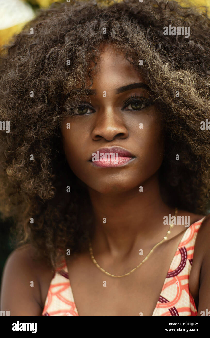 afro american girl