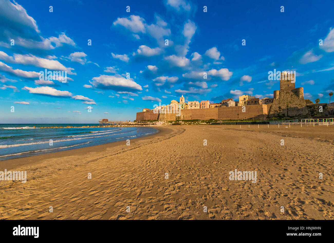 Termoli (Italy) - A touristic city on Adriatic sea in the province of Campobasso, Molise region, southern Italy Stock Photo