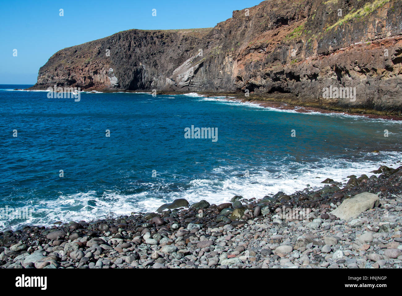 coast at puerto del juncal gran canaria spain Stock Photo