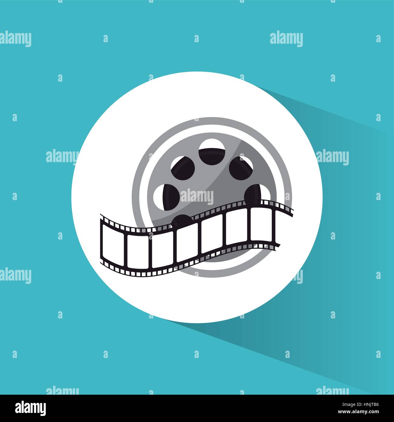cinema reel film strip movie vector illustration eps 10 Stock Vector ...