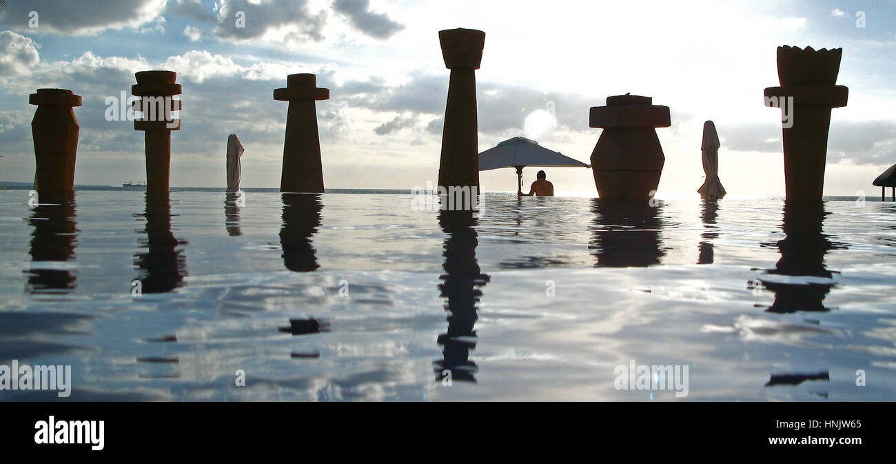 Pool, Turtle Bay, Oberoi Luxushotel, splitimage, Mauritius, pool, Turtle Bay, The Oberoi, splitimage. Stock Photo