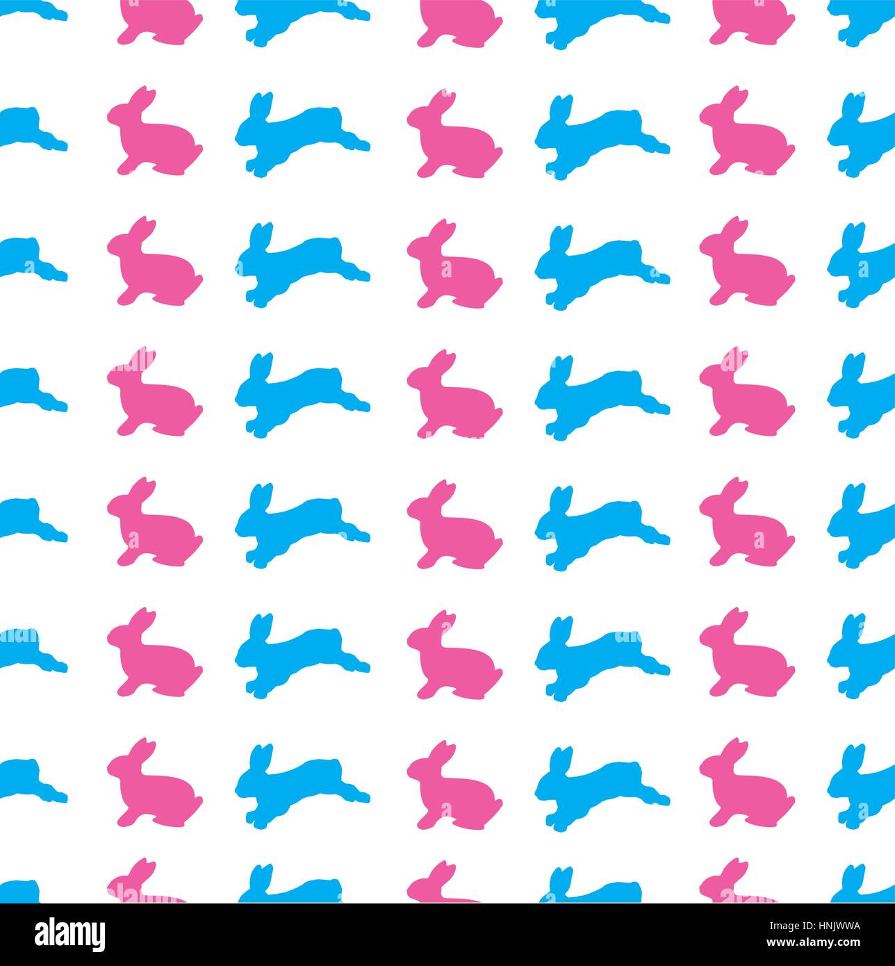 vector illustration of bunnies seamless background Stock Vector Image ...