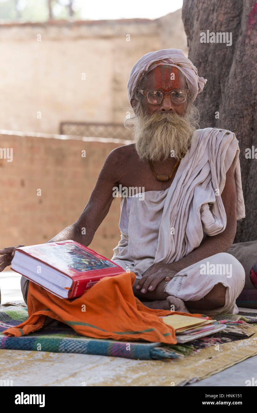 Sadhu. Ayodhya, Uttar Pradesh, India Stock Photo