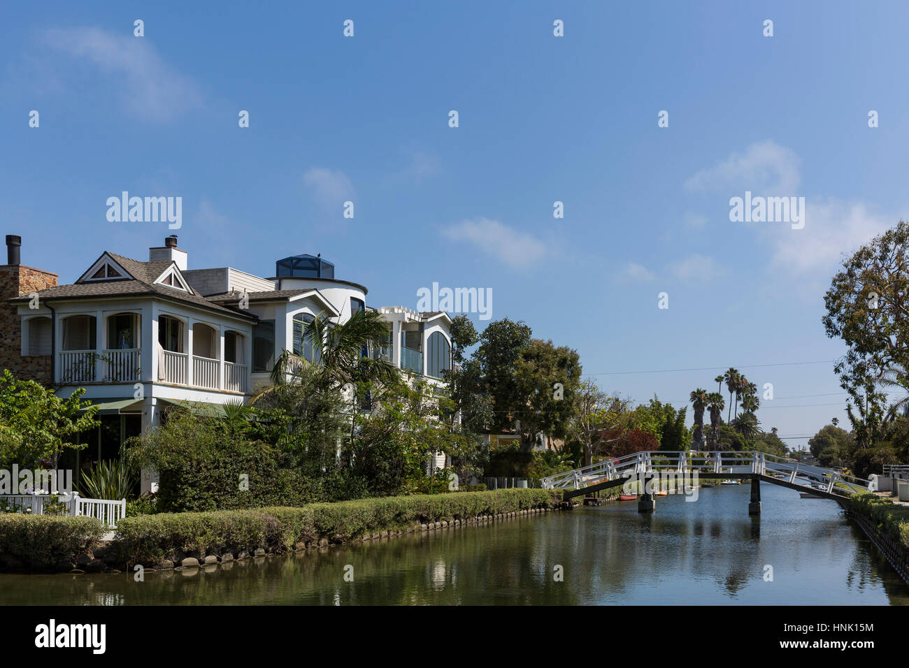 Venice Canal HIstoric District. Aug, 2016. California, U.S.A. Stock Photo