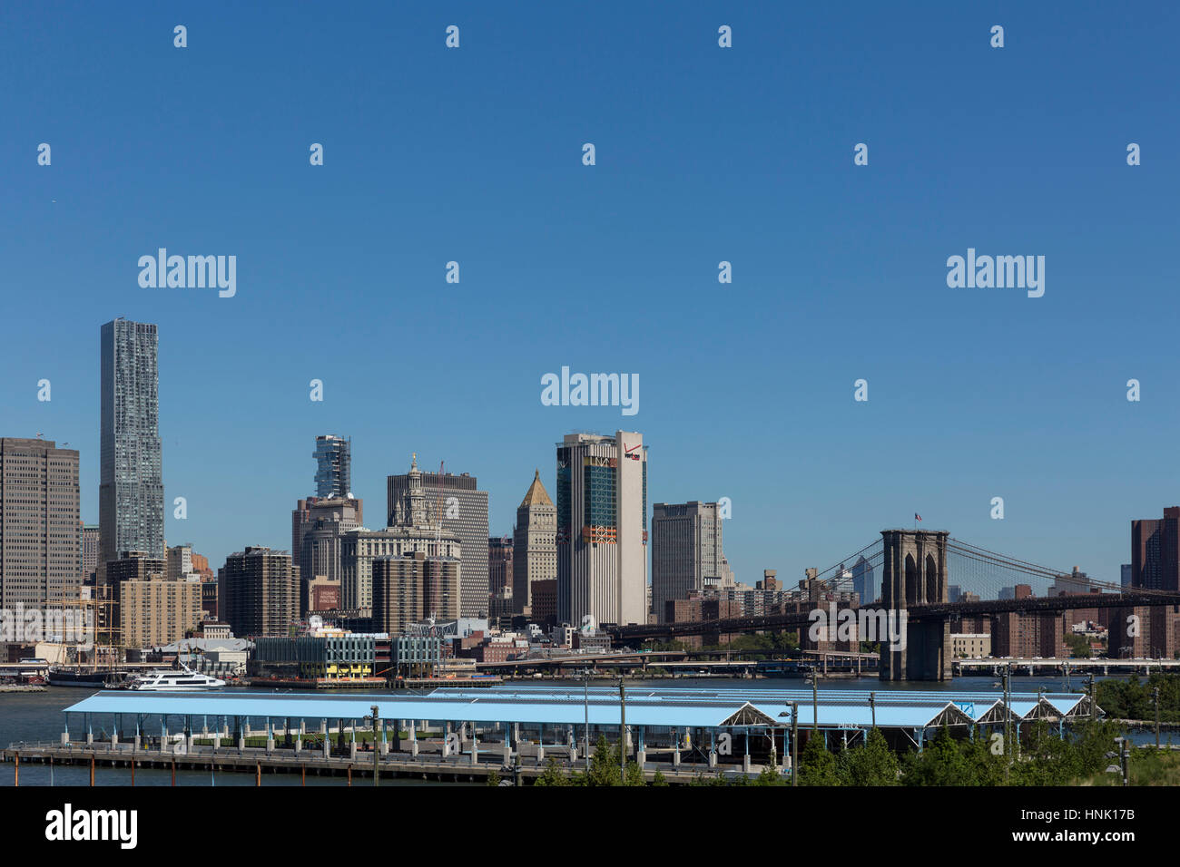 Skyline - Downtown Manhattan. Aug, 2016. New York City, U.S.A. Stock Photo
