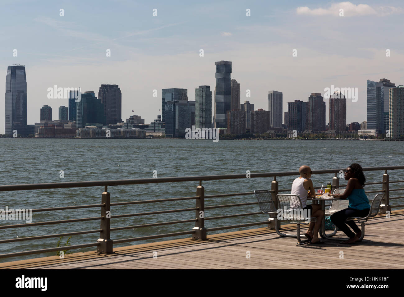 Pier 45, Hudson River ParkAug, 2016. New York City, U.S.A. Stock Photo