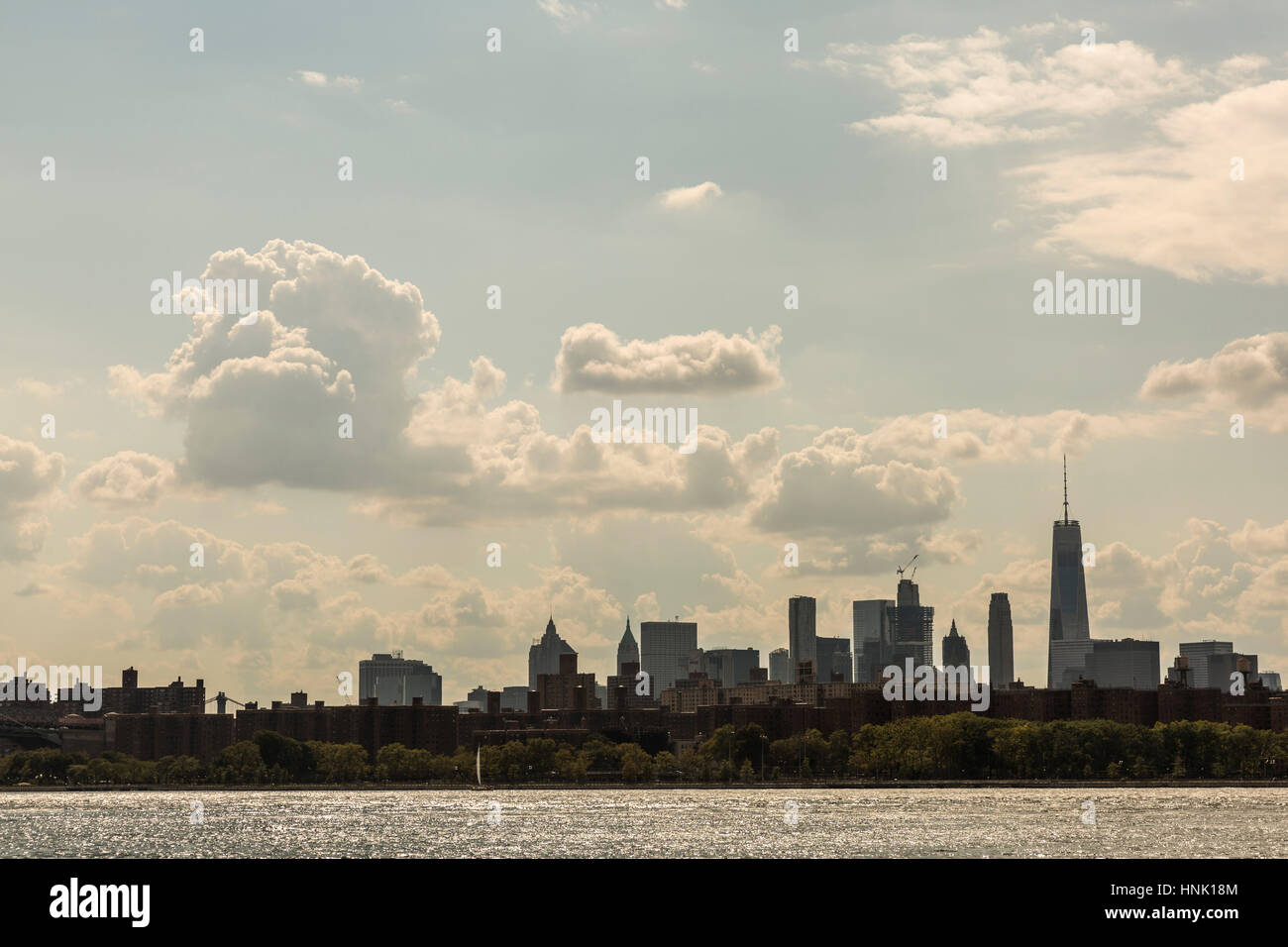 Skyline - Downtown Manhattan. Aug, 2016. New York City, U.S.A. Stock Photo