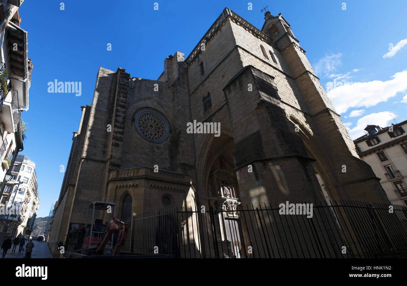 Donostia-San Sebastian, Basque Country, Spain: view of San Vicente ...