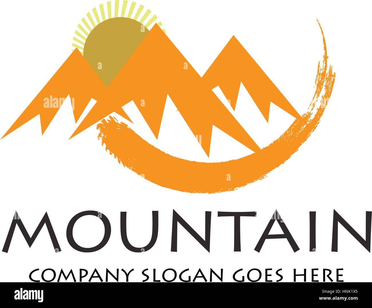 Mountains logo design template Stock Vector Image & Art - Alamy