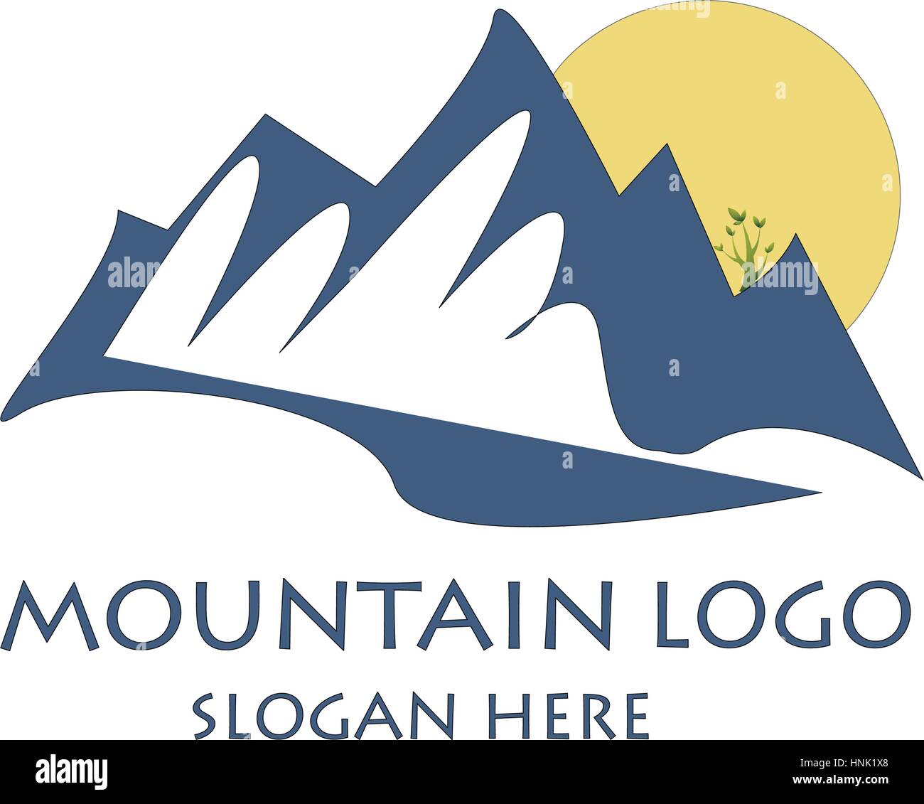 Mountains logo design template Stock Vector Image & Art - Alamy