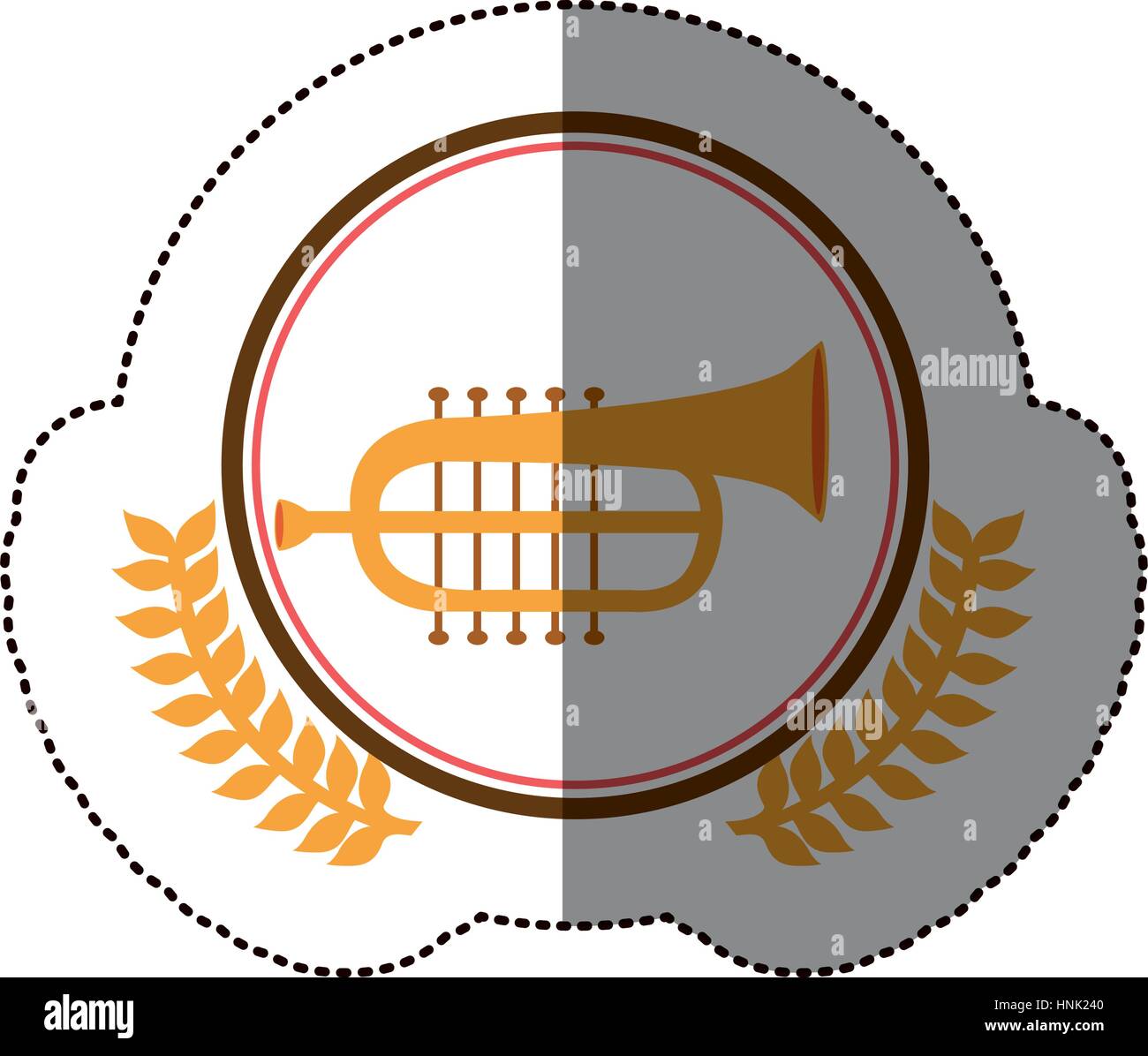 symbol trumpet icon stock, vector illustration image Stock Vector Image
