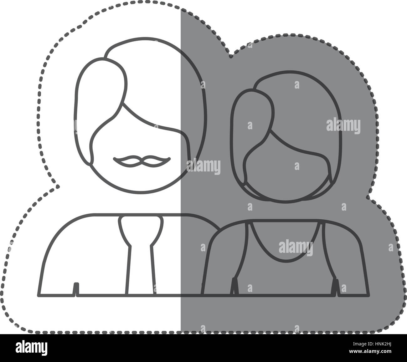 people couple icon stock, vector illustration image Stock Vector Image ...