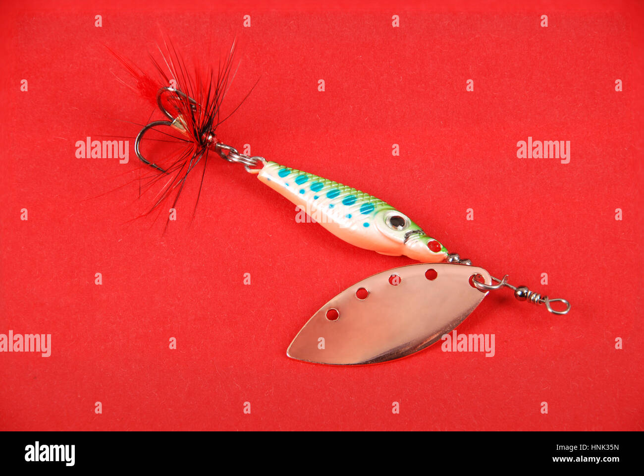 Red and white lure hi-res stock photography and images - Alamy