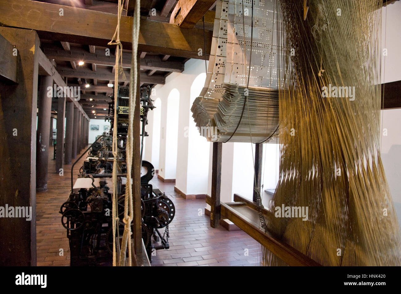 Europe, Poland, Lodz, the Central Museum of Textiles, located in Ludwik Geyer«s White Factory. -Europa, Polen, Lodz, zentrales Textilmuseum in der 'We Stock Photo