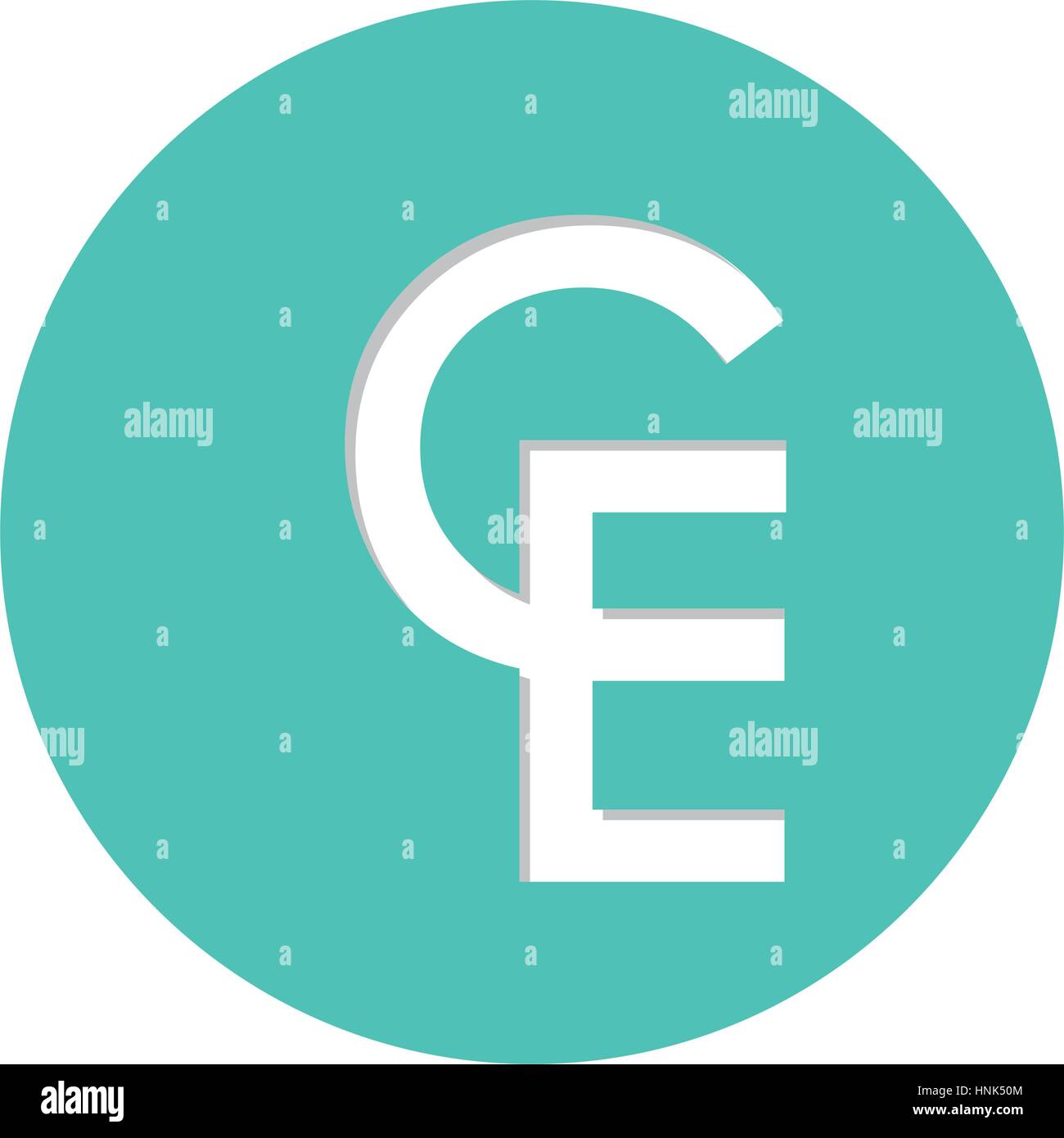 ECU currency symbol icon image, vctor illustration Stock Vector Image ...
