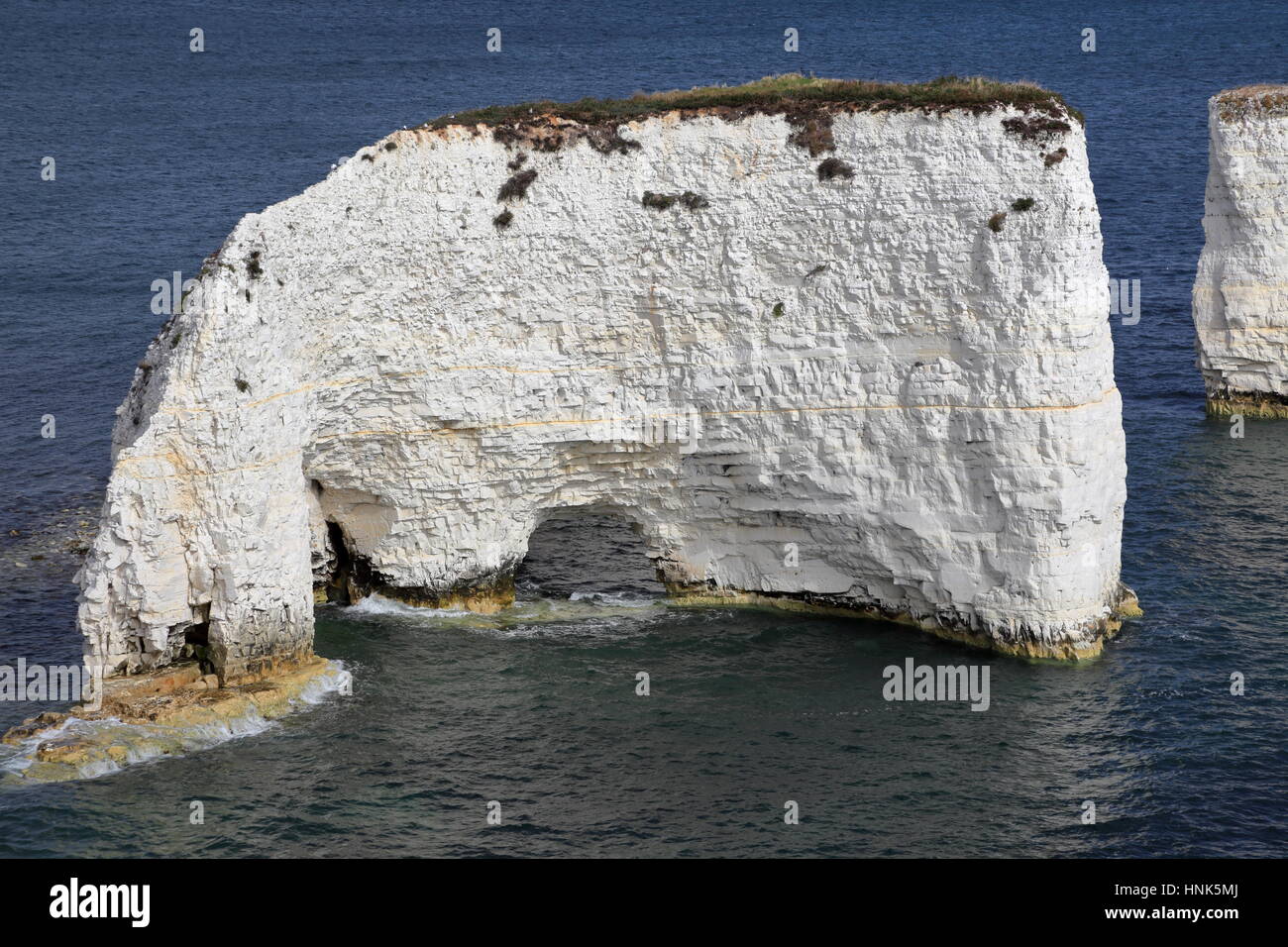 Old Harry Rocks - Striking chalk stacks extending from Handfast Point ...